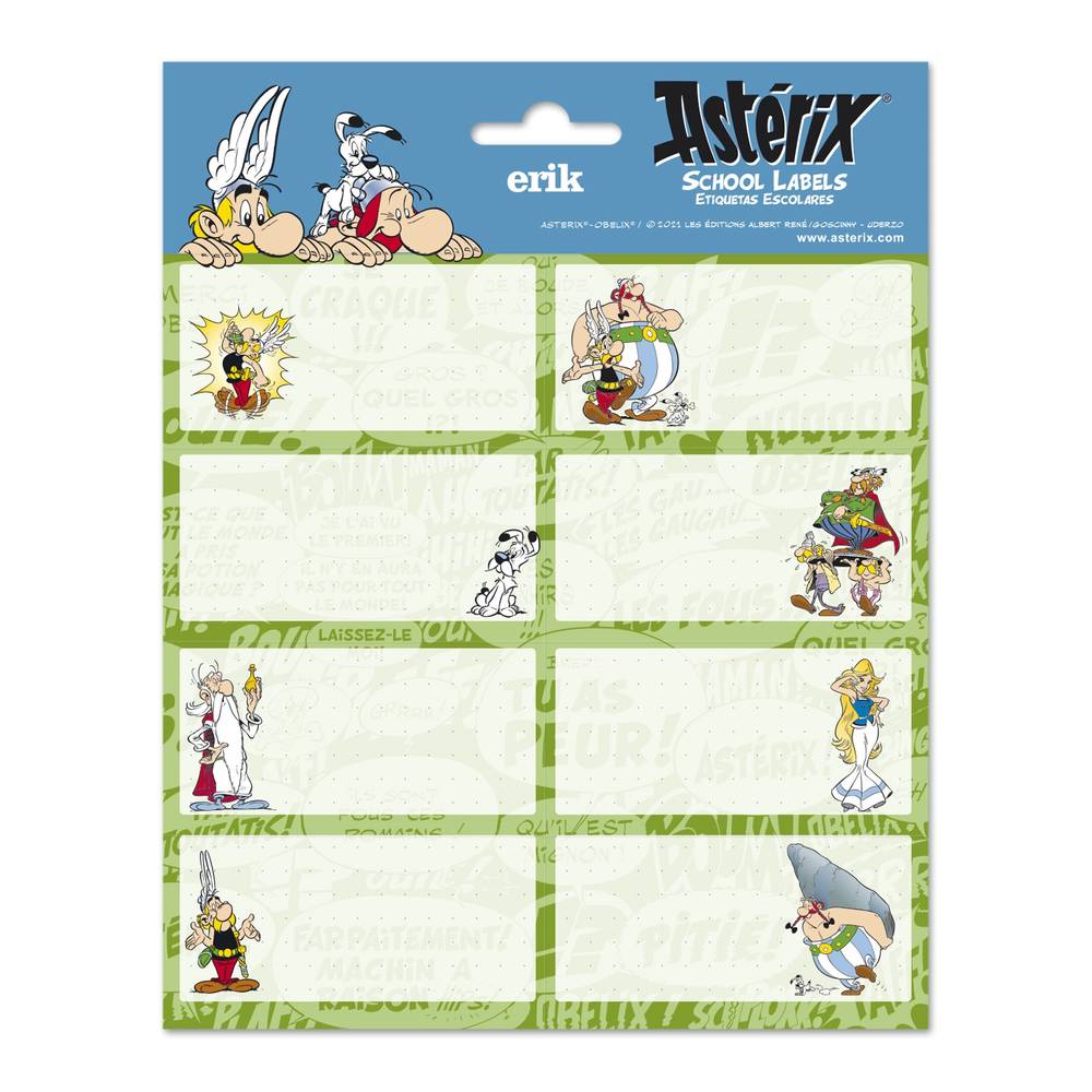 Grupo Erik Asterix - SelfAdhesive Labels Zelfklevende etiketten - Multicolours